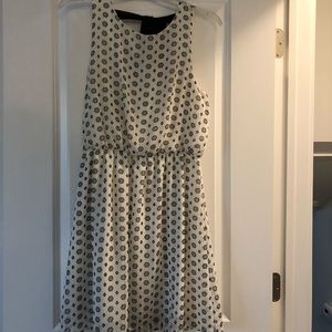 Geoprint midi tie back dress